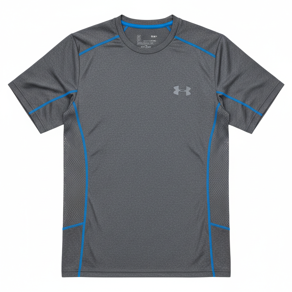 Men's performance workout shirt on white background